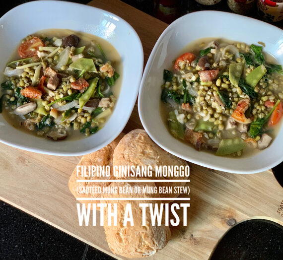 Filipino Ginisang Monggo (Sautéed Mung Bean or Mung Bean Stew) with a Twist